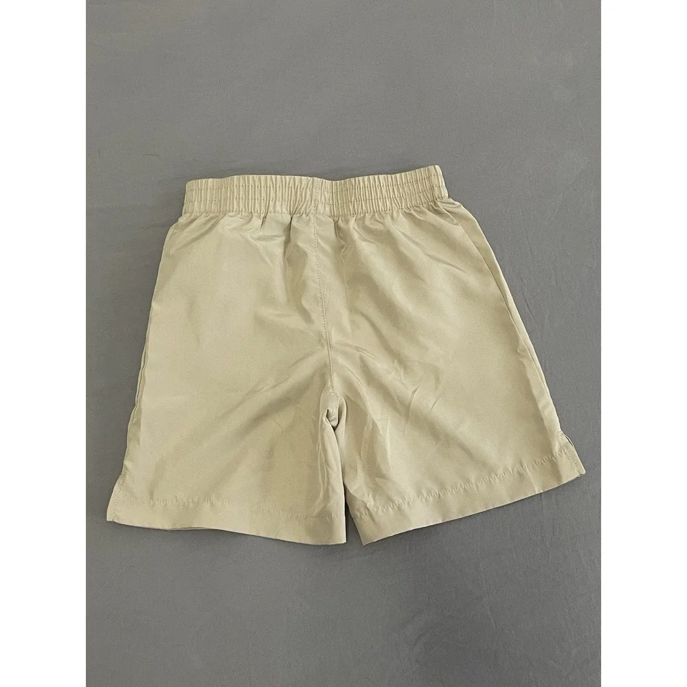 NEW CONVERSE Beige Logo Aop French Terry Shorts Sz L 116-122 CM 6-7 YRS Boy's